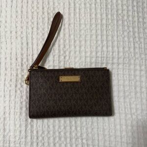 Michael Kors Dark Brown Wristlet